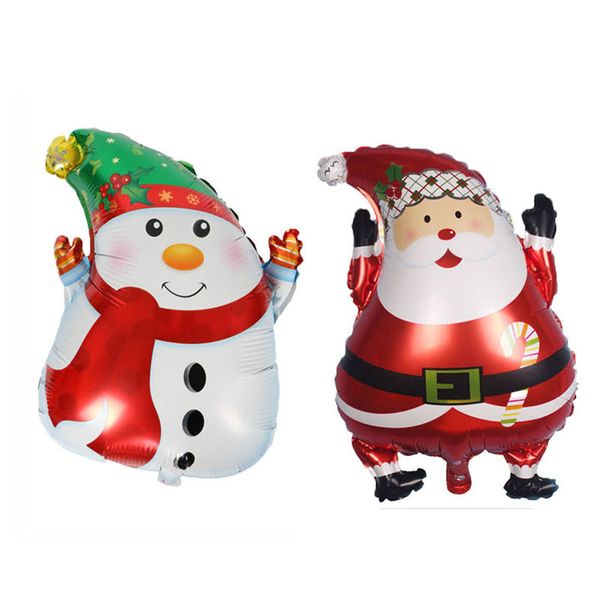 

santa claus snow man christmas balloon christmas tree foil balloons new year favor gift kids toy ballon xmas party decorations