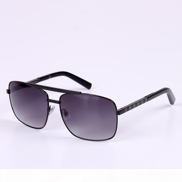 

luxury- men brand designer sunglass attitude sunglasses square logo on lens men sunglass shiny black gold brand new with box, White;black