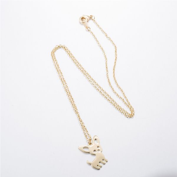 

necklaces womens gold chains cat pendants stainless steel necklace jewelry on the neck simple male steel accessories wholesale, Silver