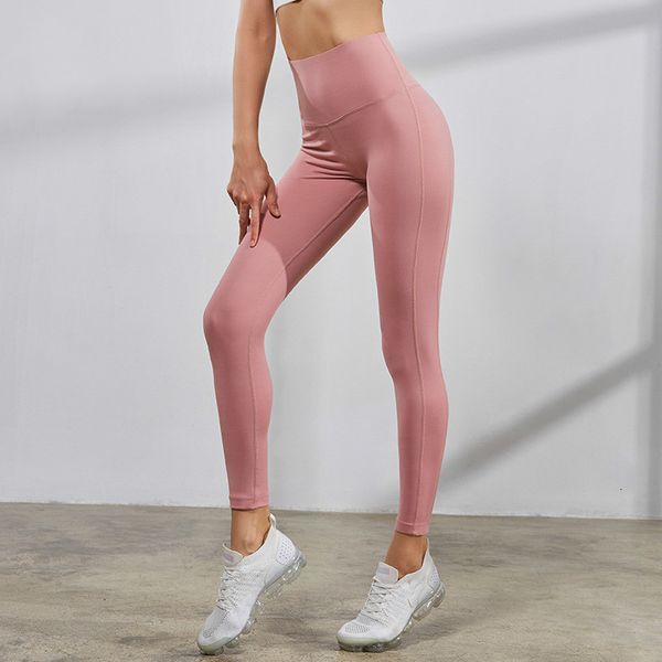 

yoga outfits pink leggings workout female fitness running women high waist sport super stretchy full pants quality, White;red