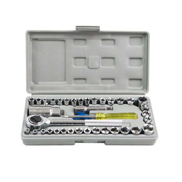 

40 pcs tools integral forging vehicle mounted toolbox chrome plated motorcycle repair