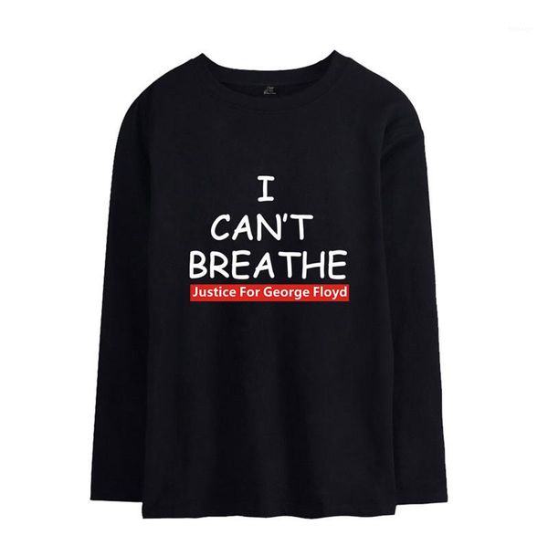 

sweatshirts mens designer casual hoodies o-neck regular length hoodies letters i cant breathe long sleeve pullover, Black