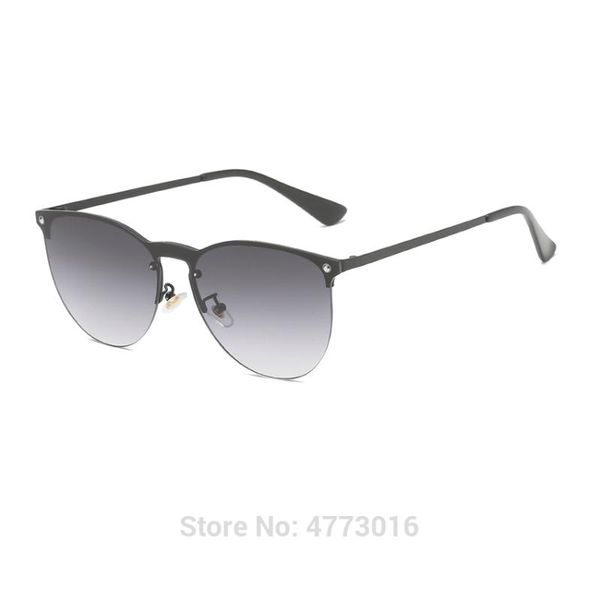 

2020 new european and american retro rivet lens rivet sunglasses for both men and women round sunglasses, White;black