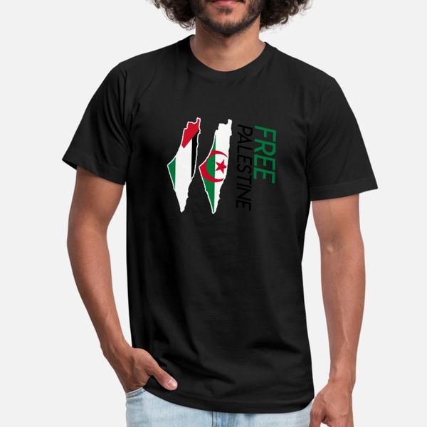 

palestine algeria t shirt men designer tee shirt s-xxxl basic solid famous funny spring autumn unique shirt