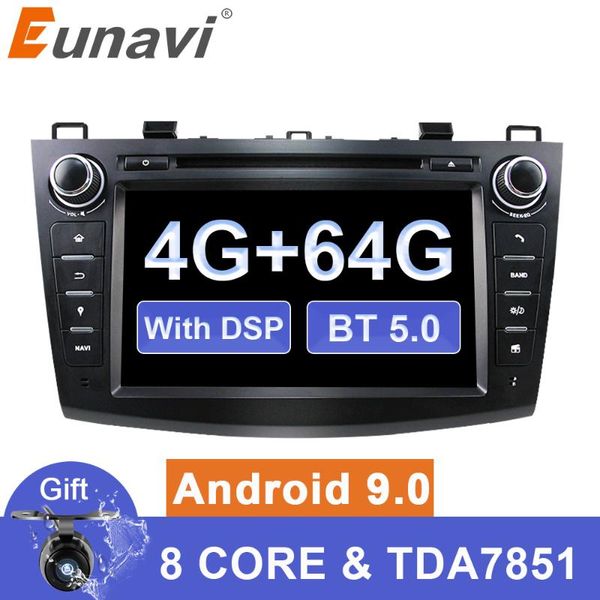 

eunavi android 9 car dvd for 3 2007-2012 2 din multimedia radio stereo player gps navigation 1024*600 hd dsp octa core