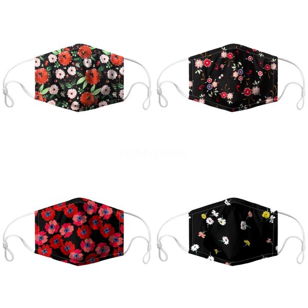 

women letters desinger brand famous face mask letters print mouth masks outdoor cycling breathable mouth-mufflewashable masks#754, Black