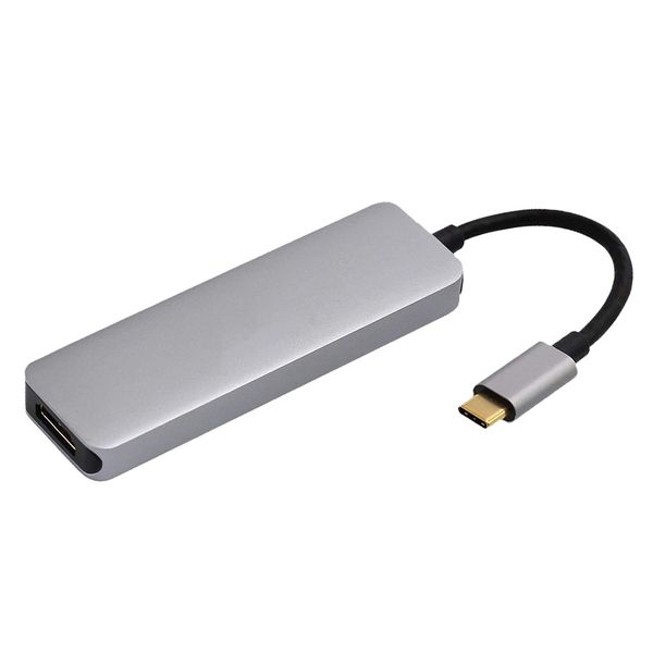 

type c usb 3.1 to hdmi usb 3.0 adapter 5 in 1 hub for macbook pro 2019/2018