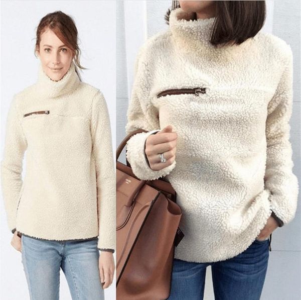 

faux fur teddy bear coat jacket women fashion women ladies hoodies long sleeve female jacket coat, Black