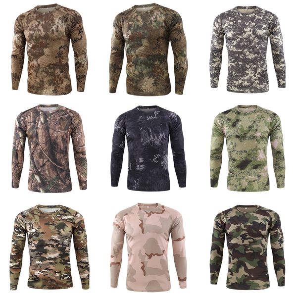 

мужские быстрый tshirt свободный открытый спортивная одежда мужской длинным рукавом сплошной цвет тройники # 915, White;black