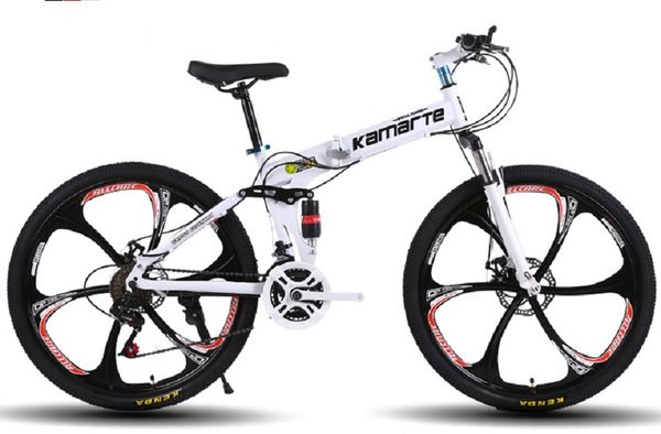 

factory direct folding mountain bike 26-inch variable speed student bicycle wholesale custom one-piece