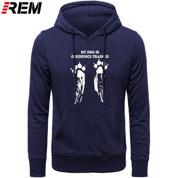 

rem hoodies malinois dog is obedience trained cotton men cute print basic long-sleeve hoodies, sweatshirts