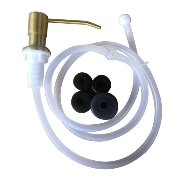 

1set stainless steel sink liquid soap dispenser lotion pump extension tube 40ja