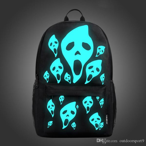 

cartoon glowing computer bag at night male and female students backpack outdoor riding zhao liang safe bag