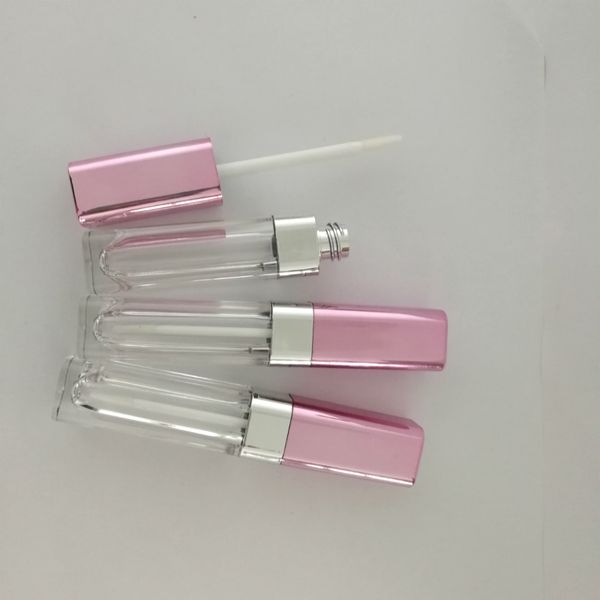 

storage bottles & jars sell 5ml pink square lip gloss tube empty lipgloss tubes liquid refillable containers cosmetic packaging