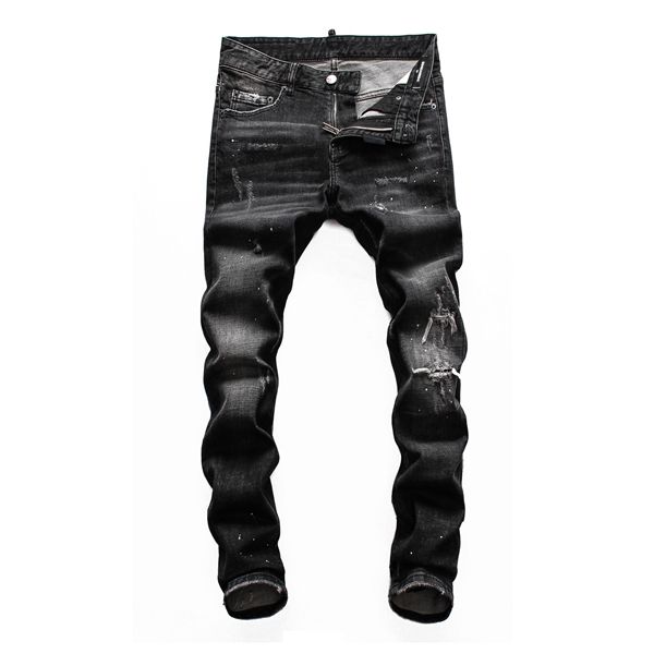 

mens distressed ripped biker jeans slim fit motorcycle biker denim for men fashion balma designer mens hip hop mens clothing ripped jeans, Blue