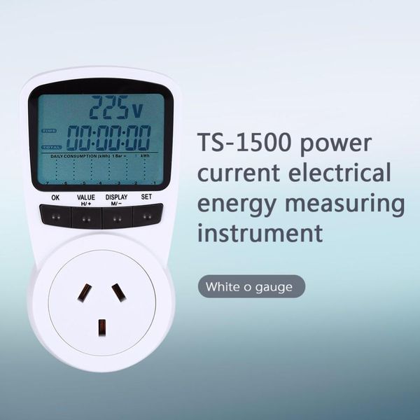 

cgjxsts -1500 electronic energy lcd energy monitor plug -in electricity measuring instrument us uk eu au plug