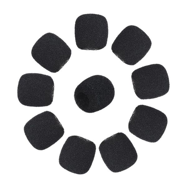 

lighting & studio accessories andoer mini lapel headset microphone windscreen mic foam cover, black 10-pack