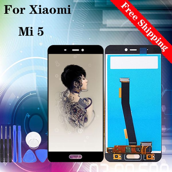 

5.15" super quality for xiaomi mi 5 lcd display touch screen digitizer replacements parts black white