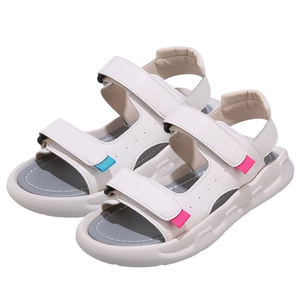 

fashion women sandals for summer 2020 new casual ladies beach sandal round head adjustable hook & loop flat shoes woman flats, Black