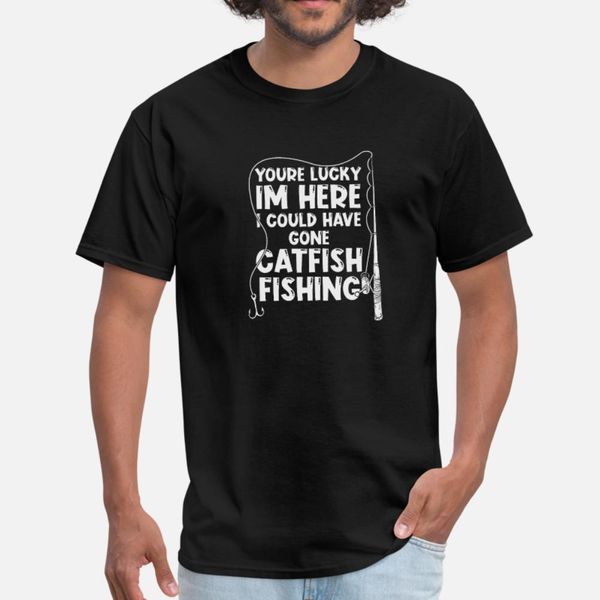 

fishing rod catfish fishing fisherman t shirt men designs tee shirt o-neck family loose comfortable summer cool shirt