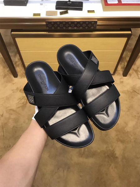 

2020 new trend fashion mirabeau open toe sandals brand high-end shoes men's slippers cop2222y