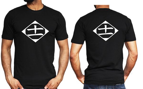 

bleach 11th devision logo t shirt captain zaraki kenpachi ichigo anime mens tee premium cotton short sleeves t shirt