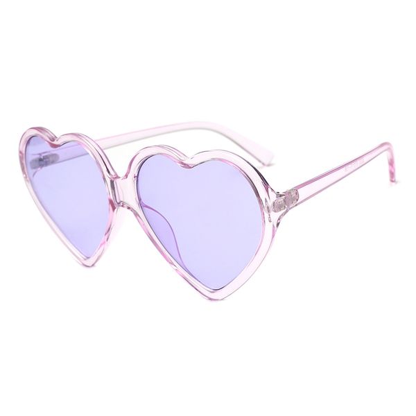 

90s vintage glasses fashion large women lady girls oversized heart shaped retro sunglasses cute love eyewear, Silver