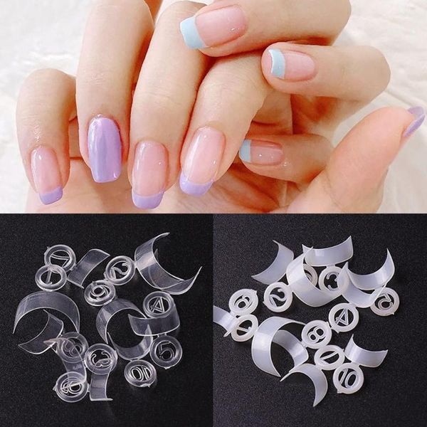 

false nails 500pcs/set half cover french fake nail chips natural manicure diy for professional salon use home transparent art colo y2a8, Red;gold