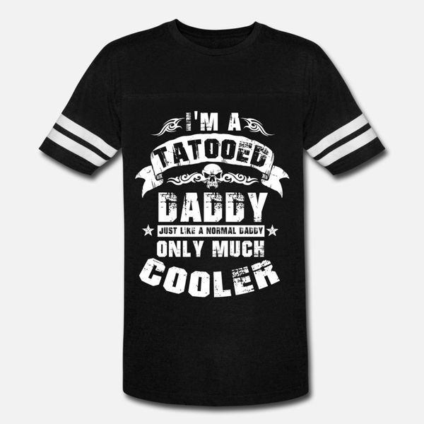 

татуированной daddy t shirt men дизайн tee shirt o-образный вырез новизна известной комфортная spring стандартная рубашка