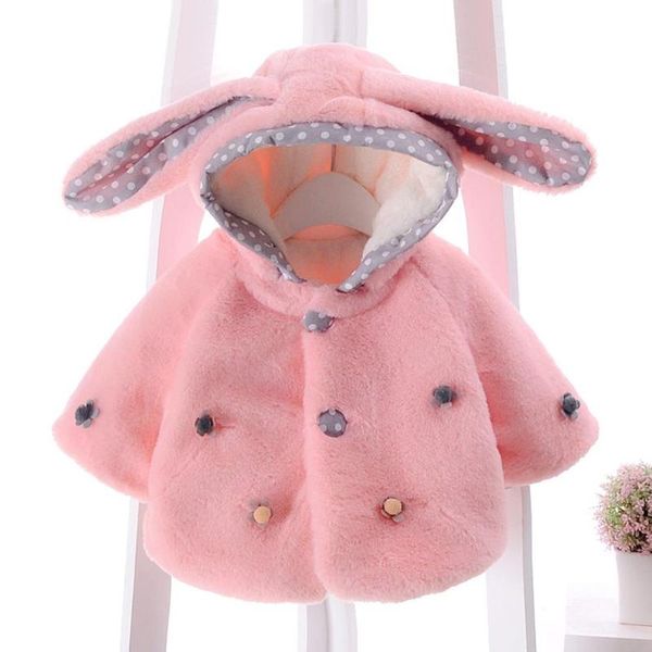 

casualÂ hooded coat cotton long sleeve solid button cardigan sweatshirt kids girls stitching winter ear comfortable jumper, Blue;gray