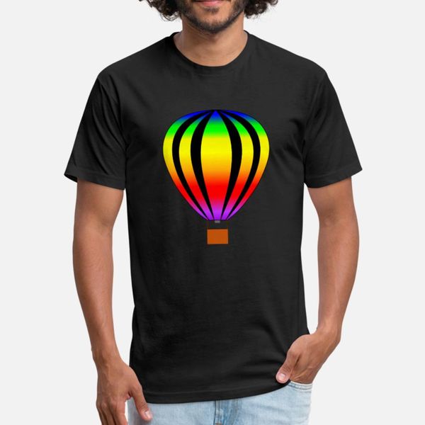 

air balloon heissluftballon t shirt men custom 100% cotton size s-3xl slim fitness basic summer style novelty shirt