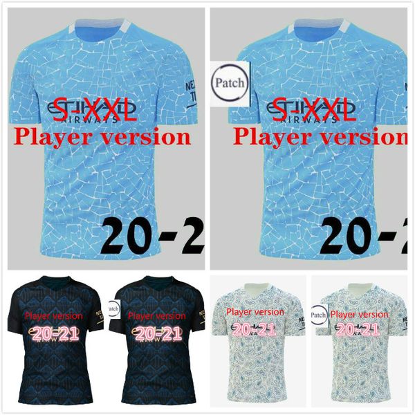 

player version 2020 2021 thailand sterling de bruyne kun aguero 20 21, Black;yellow