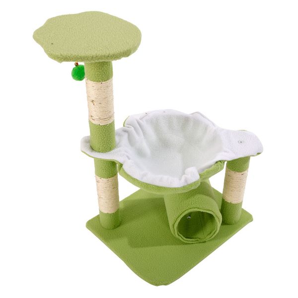 

28inch cat tree tower condo furniture scratching post pet kitty play toys house climbing activity center lamb seller us stock