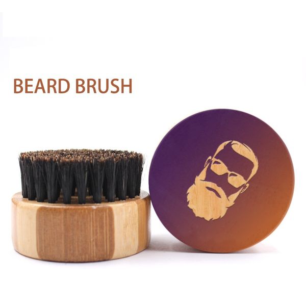 

nail art kits mini beard brush boar bristles mustache natural wood comb handmade grooming men beards care g0118