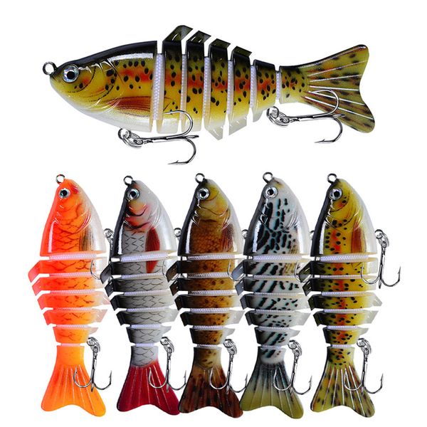 

1 pcs 15.5g/10cm fishing lures sinking swing swim wobblers multi jointed swimbait artificial multi-segment baits fishing tackle