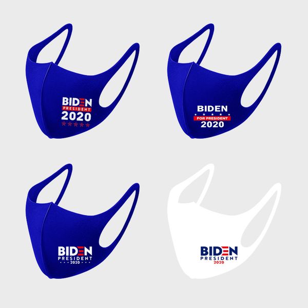 

2020 election biden cotton mask 4 style keep america great again blue white face masks anti dust pollution washable breathable mouth cover, Silver