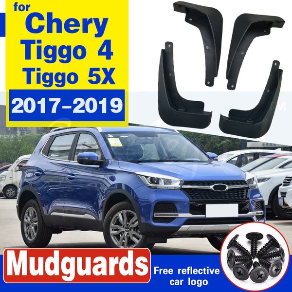 

4 pcs for chery tiggo 4 tiggo4 5x 2017 2018 2019 front rear car fender mudguard mudflaps mud guard splash flaps accessories