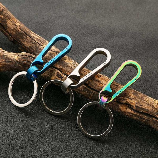 

titanium alloy keychain is durable and does not rust, Silver