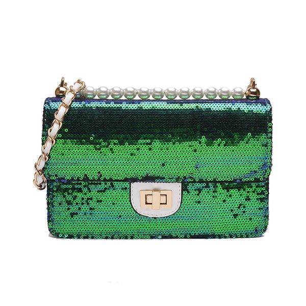 

fashion shiny leather crosssbody bag sequined flap female shoulder pouch glitter trendy shoulder pouch ladies party purse