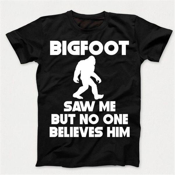 

bigfoot saw me но никто не верит ему смешные дети t - рубашка новые тенденции футболочку