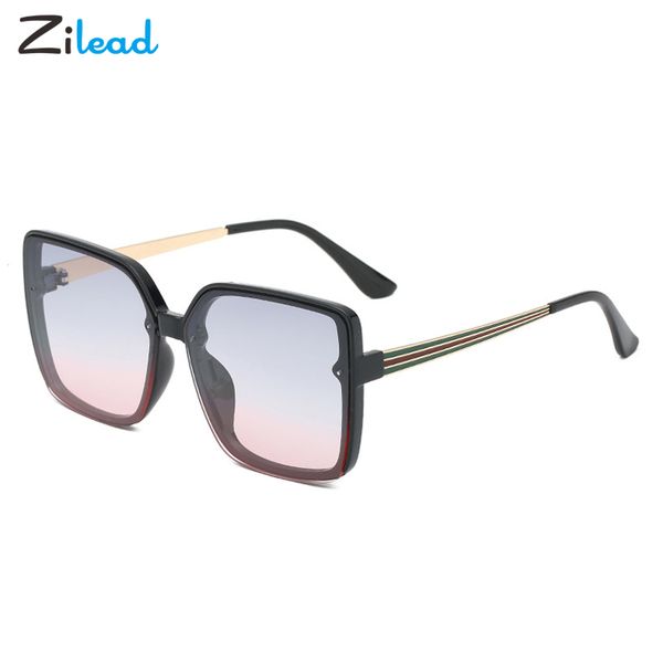 

zilead квадратные солнцезащитные очки metal универсальный sungshades vintage крупногабаритные мода стиль кадров clear красочные объектива оч, White;black