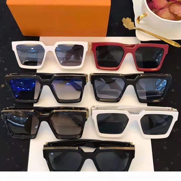 

selling shiny gold style logo brand designer plated eyewear millionaire men sunglasses women black sun glasses with case, White;black