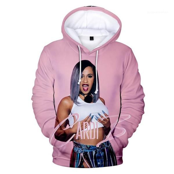 

print couple sweatshirts mens womens designer hoodies winter clothing hooded fashion casual apparel cardi b 3d, Black
