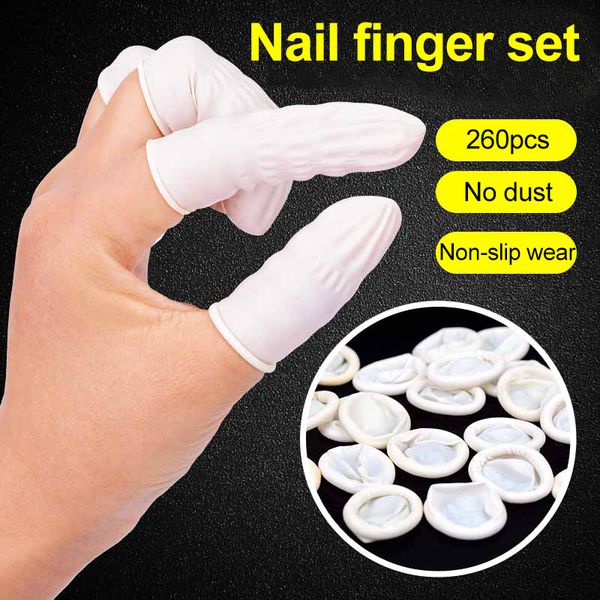 

1 pack fingers cover cap rubber fingertip protector disposable anti-slip for nail art @me88