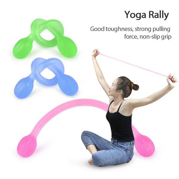 

yoga gum fitness resistance silicone elastic pull rope one word rope elastic band chest developer rubber loop latex for sports e