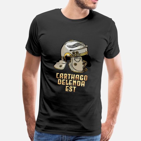 

ancient roman quote spqr carthage must be dest t shirt men gift 100% cotton s-xxxl standard gift new style summer style letters shirt