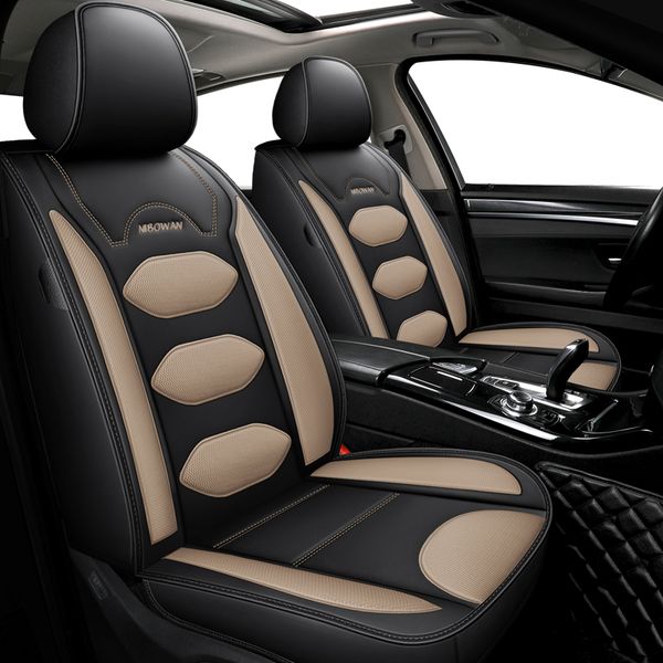 

zhoushenglee leather car seat covers for pajero 2 outlander xl 2020 2013 sport 4 grandis lancer car accessories
