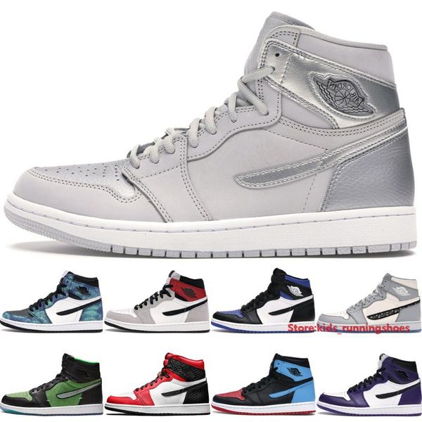 

лучшая обувь qualityjumpman 1 1s высокий mens женщин баскетбола 2020 мода япония серый суд фиолетовый белый увеличить белый гонщик синий кро, Black