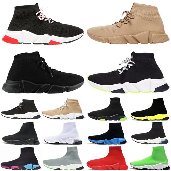 

men women casual sock shoes speed trainer vintage triple socks lack-up platform mens womens trainers sneakers plate-forme