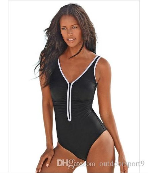 

v-образный вырез тонкий корпус покрыт живот горячий источник большого размера купальник для женщин чувствуют один кусок бикини европейских и